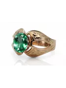 Emaragd Original Vintage 14K Produkt s ružovým zlatým krúžkom Vintage Unique VRC135R